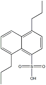 4,8-Dipropyl-1-naphthalenesulfonic acid Structure