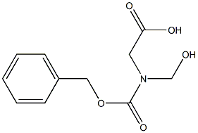 2-[Benzyloxycarbonyl(hydroxymethyl)amino]acetic acid 结构式