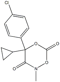 4-(4-Chlorophenyl)-4-cyclopropyl-2-methyl-2H-1,5,2-dioxazine-3,6(4H)-dione