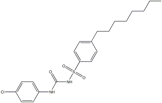 1-(4-Octylphenylsulfonyl)-3-(4-chlorophenyl)urea Structure
