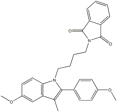 N-[4-[5-Methoxy-2-(4-methoxyphenyl)-3-methyl-1H-indol-1-yl]butyl]phthalimide