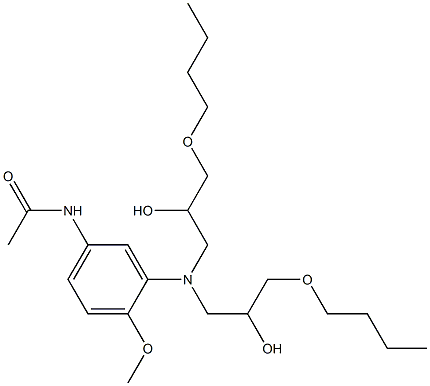 3'-[Bis(3-butoxy-2-hydroxypropyl)amino]-4'-methoxyacetanilide