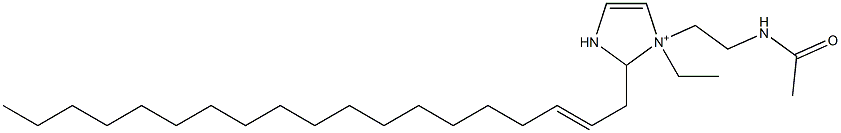 1-[2-(Acetylamino)ethyl]-1-ethyl-2-(2-nonadecenyl)-4-imidazoline-1-ium Struktur