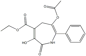 2,5-Dihydro-3-hydroxy-7-phenyl-6-acetoxy-2-oxo-1H-azepine-4-carboxylic acid ethyl ester