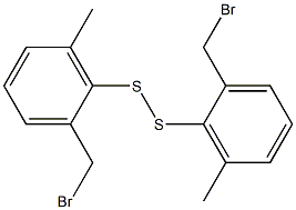 Bis[2-(bromomethyl)-6-methylphenyl] persulfide Structure