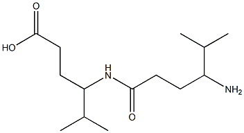 4-[(4-Amino-5-methylhexanoyl)amino]-5-methylhexanoic acid,,结构式