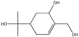 2-(Hydroxymethyl)-5-(1-hydroxy-1-methylethyl)-2-cyclohexen-1-ol Structure