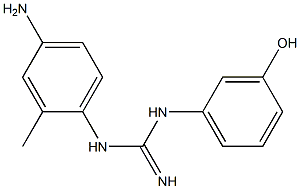 1-(4-Amino-2-methylphenyl)-3-[3-hydroxyphenyl]guanidine Structure