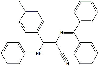 3-[Phenylamino]-3-(4-methylphenyl)-2-[(diphenylmethylene)amino]propanenitrile|