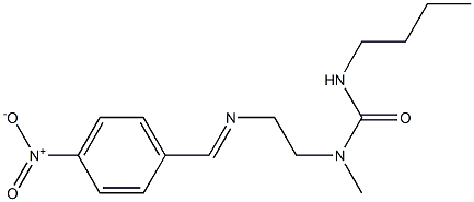 N-Methyl-N-[2-[(4-nitrophenyl)methyleneamino]ethyl]-N'-butylurea