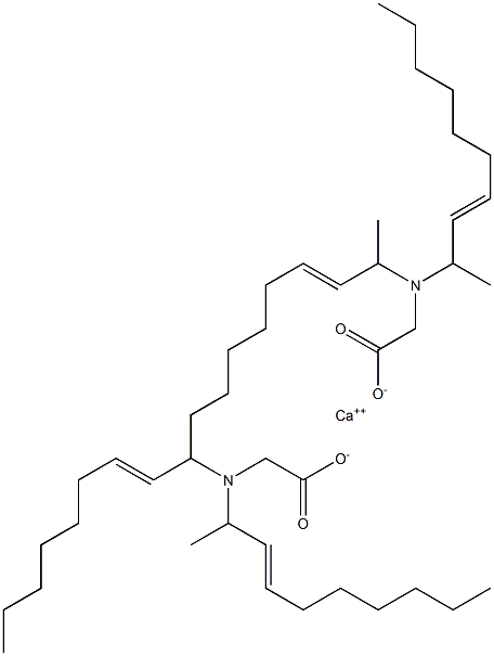 Bis[N,N-di(3-decen-2-yl)glycine]calcium salt Structure