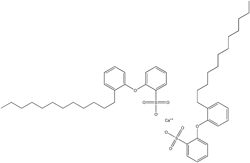 Bis[2-(2-dodecylphenoxy)benzenesulfonic acid]calcium salt Structure