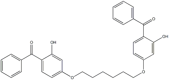 4,4''-(Hexamethylenebisoxy)bis(2-hydroxybenzophenone) Structure