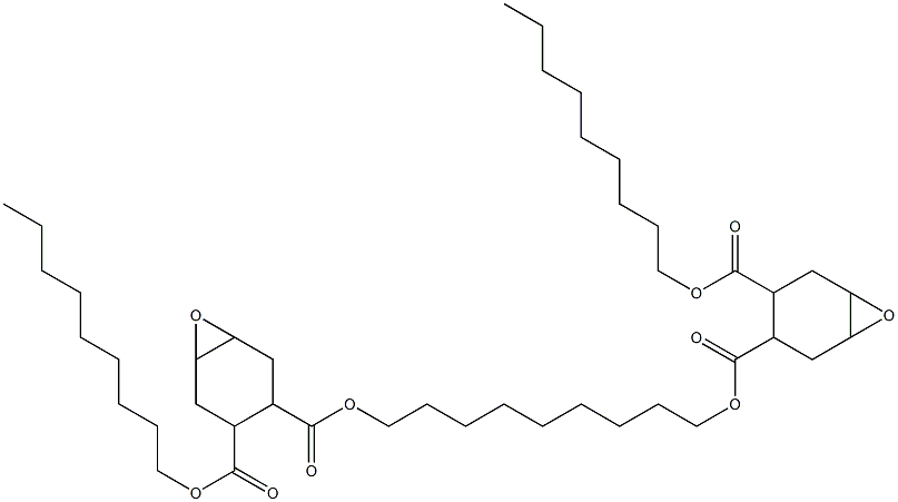 Bis[2-(nonyloxycarbonyl)-4,5-epoxy-1-cyclohexanecarboxylic acid]1,9-nonanediyl ester Struktur