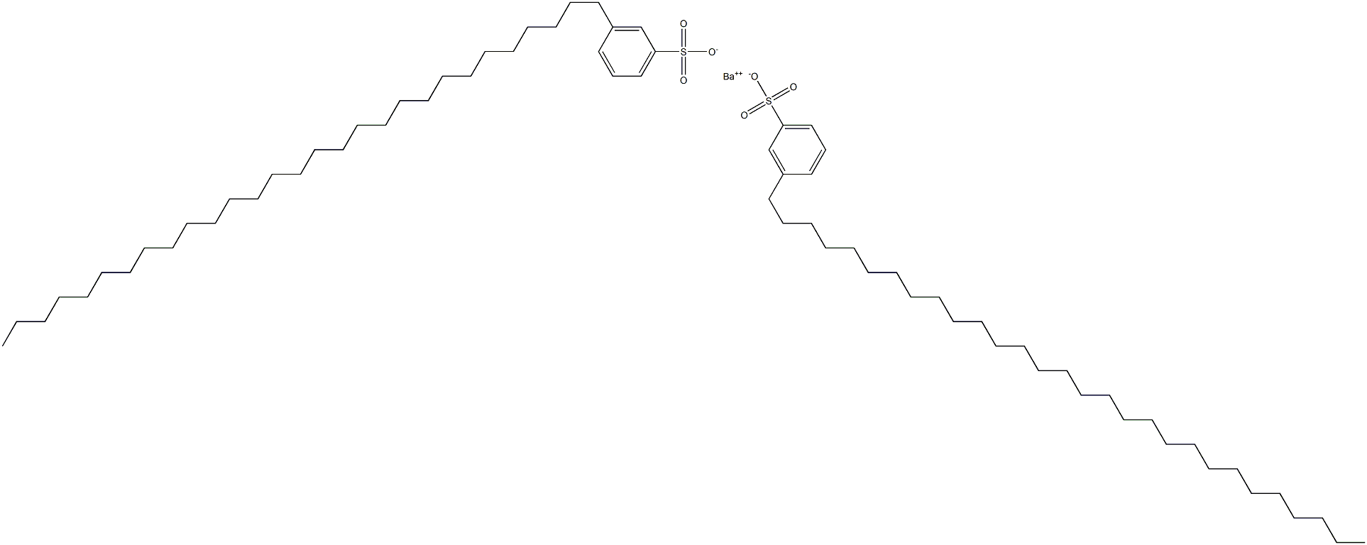 ビス(3-ノナコシルベンゼンスルホン酸)バリウム 化学構造式
