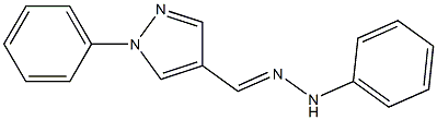 1-Phenyl-4-[(2-phenylhydrazono)methyl]-1H-pyrazole Structure