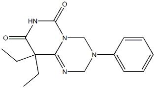 9,9-Diethyl-3-phenyl-3,4-dihydro-2H-pyrimido[1,6-a]-1,3,5-triazine-6,8(7H,9H)-dione