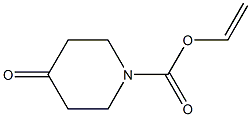 4-オキソピペリジン-1-カルボン酸ビニル 化学構造式