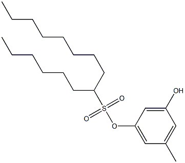 7-Pentadecanesulfonic acid 3-hydroxy-5-methylphenyl ester,,结构式