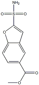 5-(Methoxycarbonyl)benzofuran-2-sulfonamide 结构式