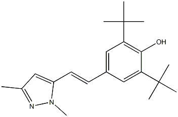 4-[(E)-2-(1,3-Dimethyl-1H-pyrazol-5-yl)ethenyl]-2,6-di-tert-butylphenol