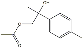 9-Acetoxy-p-mentha-1,3,5-triene-8-ol,,结构式