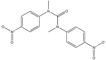 1-(4-Nitrophenyl)-3-(4-nitrophenyl)-1,3-dimethylurea Struktur