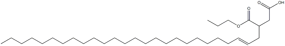 3-(2-Hexacosenyl)succinic acid 1-hydrogen 4-propyl ester Structure