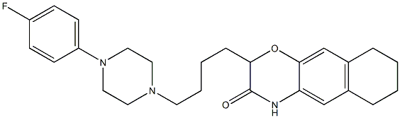 2-[4-[4-(4-Fluorophenyl)piperazin-1-yl]butyl]-6,7,8,9-tetrahydro-2H-naphth[2,3-b][1,4]oxazin-3(4H)-one Structure