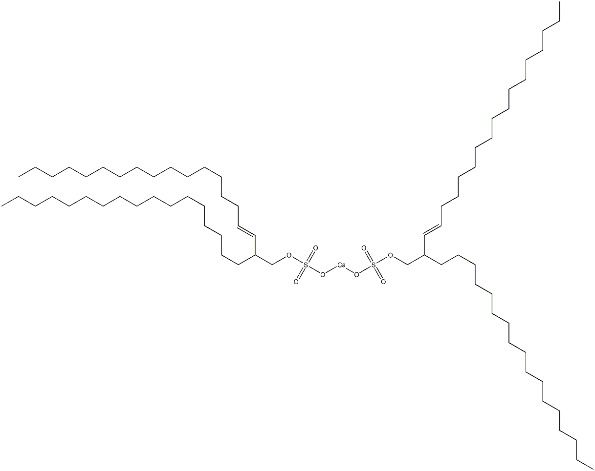 Bis(2-heptadecyl-3-nonadecenyloxysulfonyloxy)calcium Structure