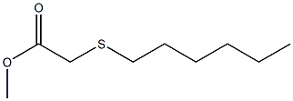 (Hexylthio)acetic acid methyl ester Struktur