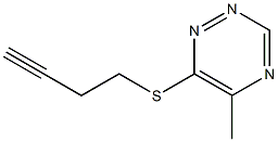 6-(3-Butynylthio)-5-methyl-1,2,4-triazine Structure