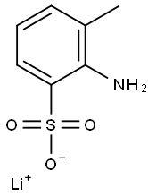 2-Amino-3-methylbenzenesulfonic acid lithium salt Structure