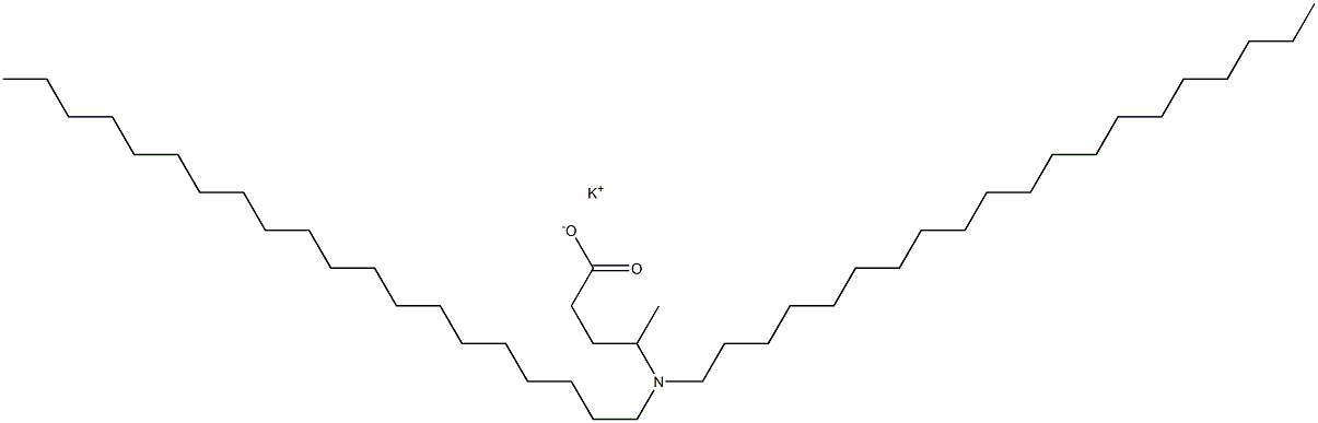 4-(Diicosylamino)valeric acid potassium salt 结构式