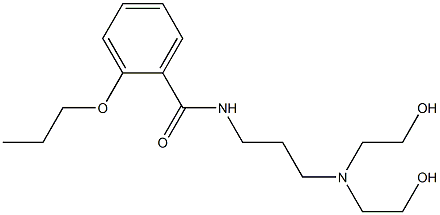 N-[3-[Bis(2-hydroxyethyl)amino]propyl]-2-propoxybenzamide Struktur