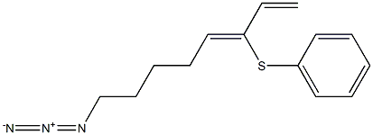 (3Z)-8-Azido-3-(phenylthio)-1,3-octadiene,,结构式