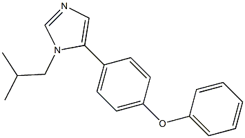 1-イソブチル-5-(4-フェノキシフェニル)-1H-イミダゾール 化学構造式