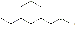 3-Isopropylcyclohexylmethyl hydroperoxide Structure
