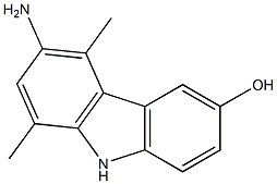 3-Amino-6-hydroxy-1,4-dimethyl-9H-carbazole 结构式