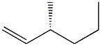 (R)-3-メチル-1-ヘキセン 化学構造式