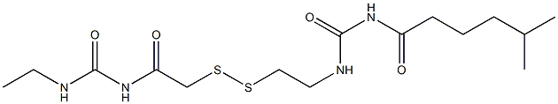 1-(5-Methylhexanoyl)-3-[2-[[(3-ethylureido)carbonylmethyl]dithio]ethyl]urea