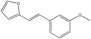 2-(3-Methoxystyryl)furan,,结构式