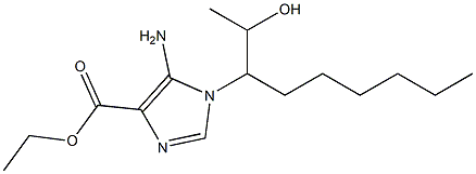5-Amino-1-[1-(1-hydroxyethyl)heptyl]-1H-imidazole-4-carboxylic acid ethyl ester 结构式