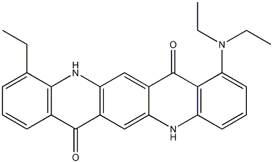 1-(Diethylamino)-11-ethyl-5,12-dihydroquino[2,3-b]acridine-7,14-dione Structure