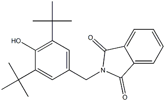 N-(3,5-Di-tert-butyl-4-hydroxybenzyl)phthalimide Structure