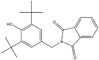 N-(3,5-Di-tert-butyl-4-hydroxybenzyl)phthalimide 结构式