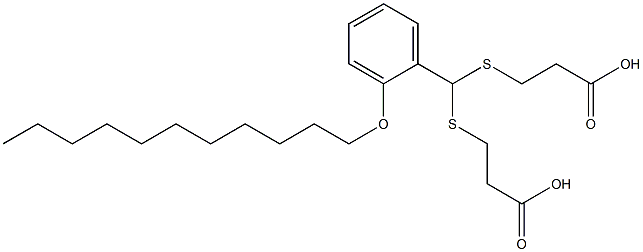 5-(2-Undecyloxyphenyl)-4,6-dithianonanedioic acid 结构式
