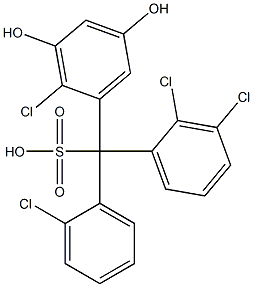  (2-Chlorophenyl)(2,3-dichlorophenyl)(2-chloro-3,5-dihydroxyphenyl)methanesulfonic acid