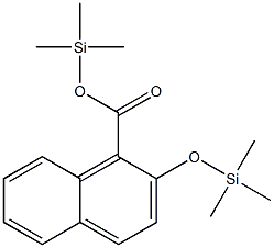 2-(Trimethylsilyloxy)-1-naphthoic acid trimethylsilyl ester Structure