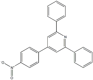 2,6-ジフェニル-4-(4-ニトロフェニル)ピリジン 化学構造式
